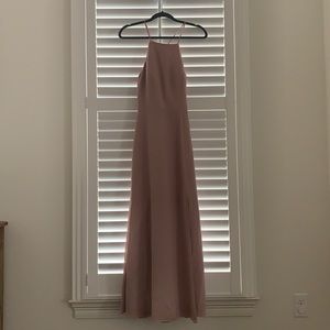 Rose blush bridesmaid dress